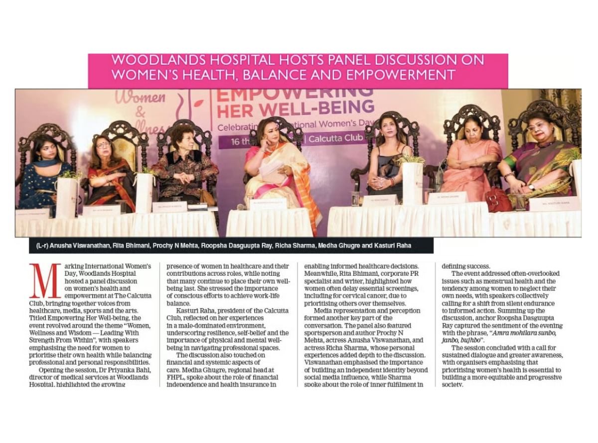 Discussion on Women's Health Balance & Empowerment - The Telegraph-t2